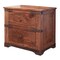 Homeroots 29" Wood Brown Two Drawer Nightstand 527057 - alternate 1