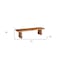 Homeroots 75" Brown Solid Wood Live Edge Dining Bench 565288 - alternate 7