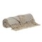 Homeroots 52" X 67" Beige and Black Woven Cotton Striped Throw Blanket with Tassels 476211 - alternate 7