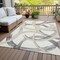 Homeroots 5' X 8' Ivory Gray And Beige Abstract Washable Indoor Outdoor Area Rug 599131 - alternate 5