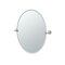 Gatco Tavern 26.5" Frameless Oval Mirror Satin Nickel 4029 - alternate 1