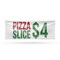 Signmission Pizza Slice $4, 48 Inch x 120 Inch, Vinyl Banner B-120-30808 - alternate 1