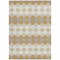Homeroots 10' X 14' Gold Copper And Ivory Geometric Washable Indoor Outdoor Area Rug 597901 - alternate 8