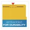 Pendaflex Pressboard Top Tab Folders, 2/5-Cut Tab, Expands 2.5", 2 Dividers, 6 Fasteners, Legal, Yellow, 10PK 29034P - alternate 4