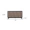 Homeroots 60" Charcoal and Brown Distressed Wood Sideboard with Four Doors 568404 - alternate 7