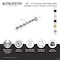 Kingston Brass 60"-72" Stainless Steel Adjustable Tension Shower Curtain Rod with Rings, Matte Black KSR110 - alternate 2