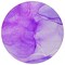 Homeroots 8' Round Purple Round Abstract Washable Non Skid Indoor Outdoor Area Rug 559771 - alternate 6