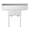 Koolmore 2 Compartment Stainless Steel NSF Commercial Kitchen Prep&Utility Sink w/2 Drainboards SB121610-12B3 - alternate 8