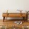 Homeroots 35in Brown Genuine Leather and Solid Wood Upholstered Storage Bench With Cabinet 717471 - alternate 6