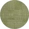 Homeroots 8' Olive Green And Beige Round Geometric Washable Indoor Outdoor Area Rug 596958 - alternate 6