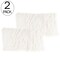 Lavish Home 12x20 Plush Lumbar Faux Fur Pillows 2-Pack Decorative Pillow Insert and Shag Cover Set, White SH-BUND163 - alternate 3