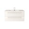 Cutler Silhouette Collection 30 in Wall Mount Bathroom Vanity - 2 Drawers With Top, White Chocolate FV-W/CHOCOLATE30 - alternate 1
