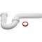 Keeney Mfg 1-1/2'' to 1-1/4'' White Plastic P-Trap with Reducer Washer 400WK - alternate 3
