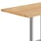 Flash Furniture Bennett 30 in x 48 in Solid Wood Indoor Tabletop in Natural with 27 in x 15 in Silver GSF-REC3048-NAT-TB002S-GG - alternate 6