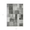 Homeroots 9' X 12' Pewter And Black Geometric Washable Indoor Outdoor Area Rug 605865 - alternate 8