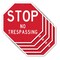 Signmission Stop No Trespassing, 10 inch X 10 inch, Aluminum Metal Signs, 5PK OC-A-5Pack-10-264 - alternate 1