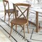 Flash Furniture Advantage Hand Scraped Dark Natural X-Back Chair, PK2 X-BACK-DNAT-2 - alternate 8