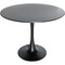 Leisuremod Bristol 5-Piece Modern Dining Set: Round MDF Table & 4 Eiffel Plastic Chairs with Chrome Legs, 5PK BTBL-35BL-CR19TR4 - alternate 6