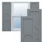Ekena Millwork True Fit PVC Center Circle Arts & Crafts Fixed Mount Shutters, Ocean Swell, 18W x 32H, PR TFP001AC18X032CH - alternate 1