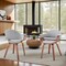 Armen Living Adalyn Gray Faux Leather and Walnut Wood Dining Room Accent Chair LCADCHWAGR - alternate 8
