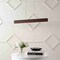 Jonathan Y Draper 32" Adjustable Integrated LED Metal Linear Pendant, Dark Brown Wood Finish JYL7018D - alternate 10