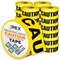 Jrex Safety Caution Do Not Enter Tape Roll - 1000 Ft x 3 Inch Wide Each - Yellow, 24PK PCDNT-JR-24PK - alternate 1