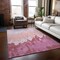 Homeroots 3' X 5' Blush And Pink Abstract Washable Indoor Outdoor Area Rug 613620 - alternate 5