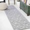 Jonathan Y Talaia Neutral Geometric Light Gray 2 ft. x 8 ft. Indoor/Outdoor Runner Rug IBZ102C-28 - alternate 1