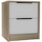 Homeroots 19" Wood Two Drawer Nightstand 453292 - alternate 1