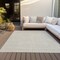 Homeroots 5' X 8' Beige And Ivory Geometric Washable Indoor Outdoor Area Rug 596897 - alternate 8