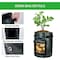 Ipower 10 Gallon Potato PE Grow Bags with Flap, Garden Planting Nonwoven Fabric Pots, 4PK GLGROWBAGWINDOWPE10X4 - alternate 5