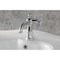 Kingston Brass One-Handle Single-Hole Bathroom Faucet with Push Pop-Up Drain, Polished Chrome KS3541RNX - alternate 5