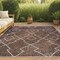 Jonathan Y Carwa Tribal Diamond Trellis Brown/Beige 5 ft. x 8 ft. Indoor/Outdoor Area Rug SMB128B-5 - alternate 1