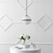 Jonathan Y Porter 8" Modern Minimalist Globe LED Pendant Light, Black/White JYL1605A - alternate 7
