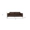 Homeroots 87" Brown Sofa With Black Legs 480933 - alternate 6