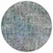 Homeroots 8' Fern Green Round Abstract Washable Indoor Outdoor Area Rug 607868 - alternate 5