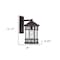 Homeroots XL Antique Bronze Canister Wall Light 398519 - alternate 4