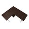 Homeroots 47" Espresso and Black Wood and Metal Corner Trestle Computer Desk 489992 - alternate 9