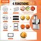 Vevor Electric Vegetable Slicer 4 in 1 Food Cutter 200W Vegetable Chopper Dicer GJ817 - alternate 6