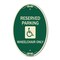 Signmission Reserved Parking Wheelchair Only With Graphi, 12 In X 18 In Architectural, Heavy Gauge Aluminum A-OV-G-1218-22996 - alternate 1