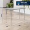 Flash Furniture Wren 48 in x 24 in Adjustable Height Activity Table, Thermal Laminate Top, Standard Legs, Gray XU-A2448-REC-GRY-T-A-GG - alternate 9