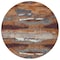 Homeroots 8' Copper Rust And Ivory Round Abstract Washable Indoor Outdoor Area Rug 612493 - alternate 6