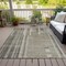 Homeroots 10' X 14' Taupe And Dark Gray Striped Washable Indoor Outdoor Area Rug 602820 - alternate 4