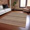 Homeroots 3' X 5' Orange And Copper Striped Washable Indoor Outdoor Area Rug 610606 - alternate 6