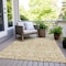 Homeroots 3' X 5' Gold And Beige Damask Washable Indoor Outdoor Area Rug 595145 - alternate 5