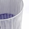 Happimess Harper Modern 4.13-Gallon 2-Tone Faux Wicker Cylinder Outdoor Trash Can, White/Blue HPM1101A - alternate 6