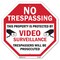 Signmission No Trespassing This Property Is Pro, 10 Inch X 10 Inch, Aluminum Metal Signs OC-A-10-93 - alternate 1