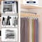 Serenelife Skirt and Pant Hanger with Adjustable Non-Slip Steel Clips, Premium Wooden, 360 degrees, 30PK SLWPNW30 - alternate 3