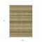 Homeroots 9' X 12' Artichoke Green And Fern Green Striped Washable Indoor Outdoor Area Rug 610580 - alternate 7
