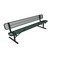 Mytcoat 8ft Outdoor Bench with Back, Portable, Green, Expanded Metal, Textured Coating 804192 - alternate 1